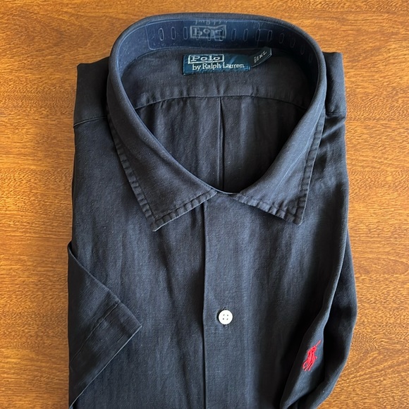 Ralph Lauren Other - Ralph Lauren Blake 64% Linen, 36% silk short sleeve button down, Size XL